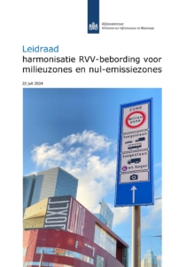 Leidraad harmonisatie RVV-bebording voor milieuzones en nul-emissiezones